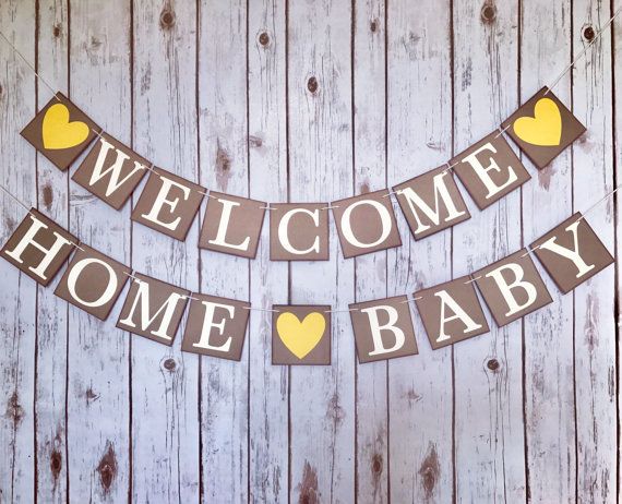 welcome home baby banner